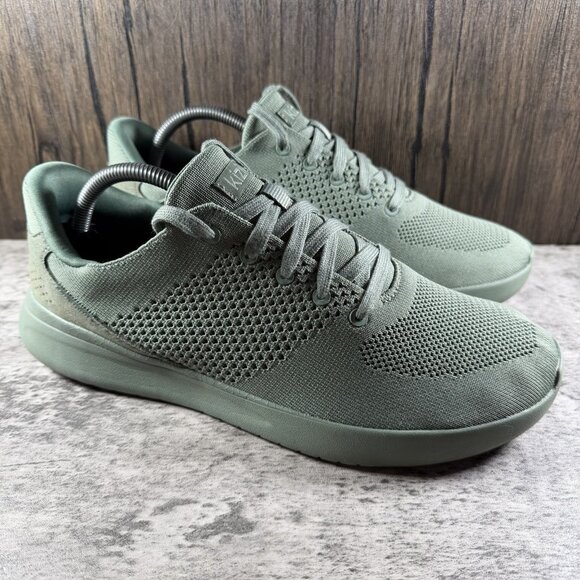 Kizik Lima Sneakers Mens 10 Wide Shoes Green Knit Mesh Comfort *NO INSOLES* main image 5